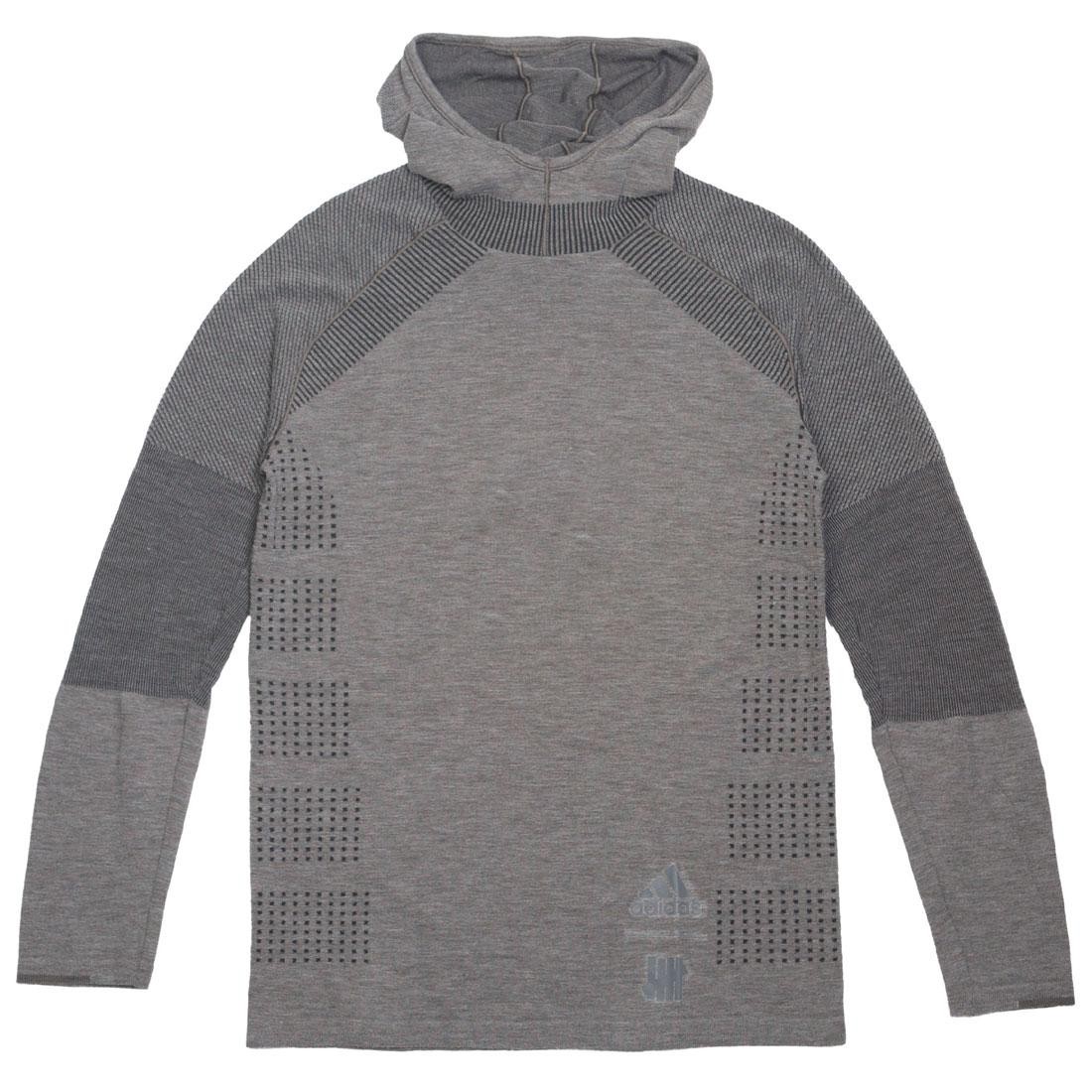 Adidas x Undefeated Men Primeknit Long Sleeve Tee (gray / cinder / utility black)