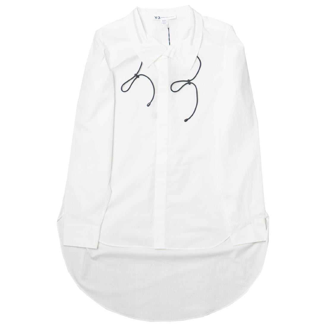 Adidas Y-3 Women Tie-Cord Shirt (white / black)