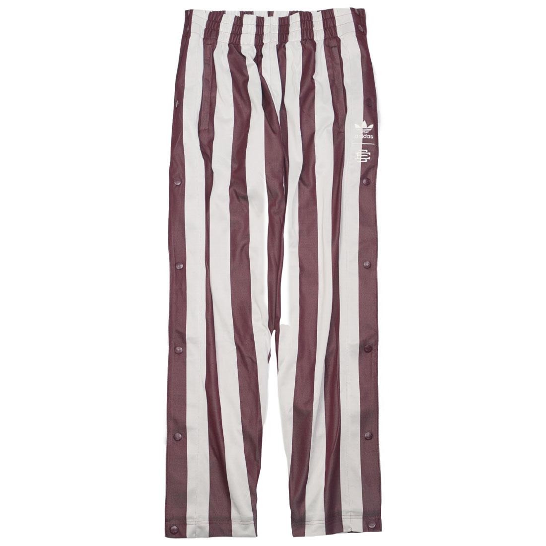 Adidas x Eric Emanuel Men Tearaway Pants (beige / cream white / maroon / matte yellow gold)