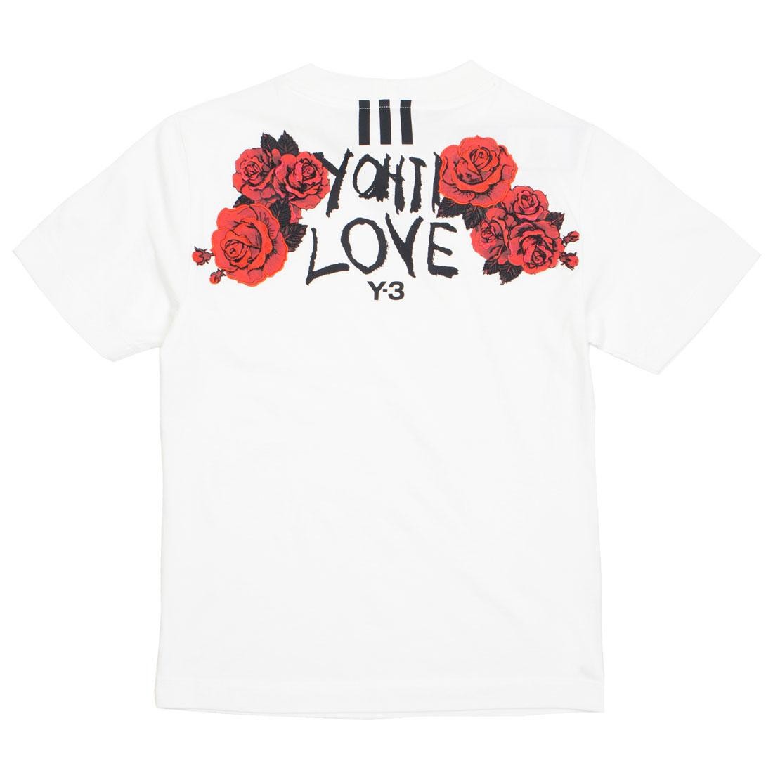 Adidas Y-3 Women Yohji Love Tubular Short Sleeve Tee (white)