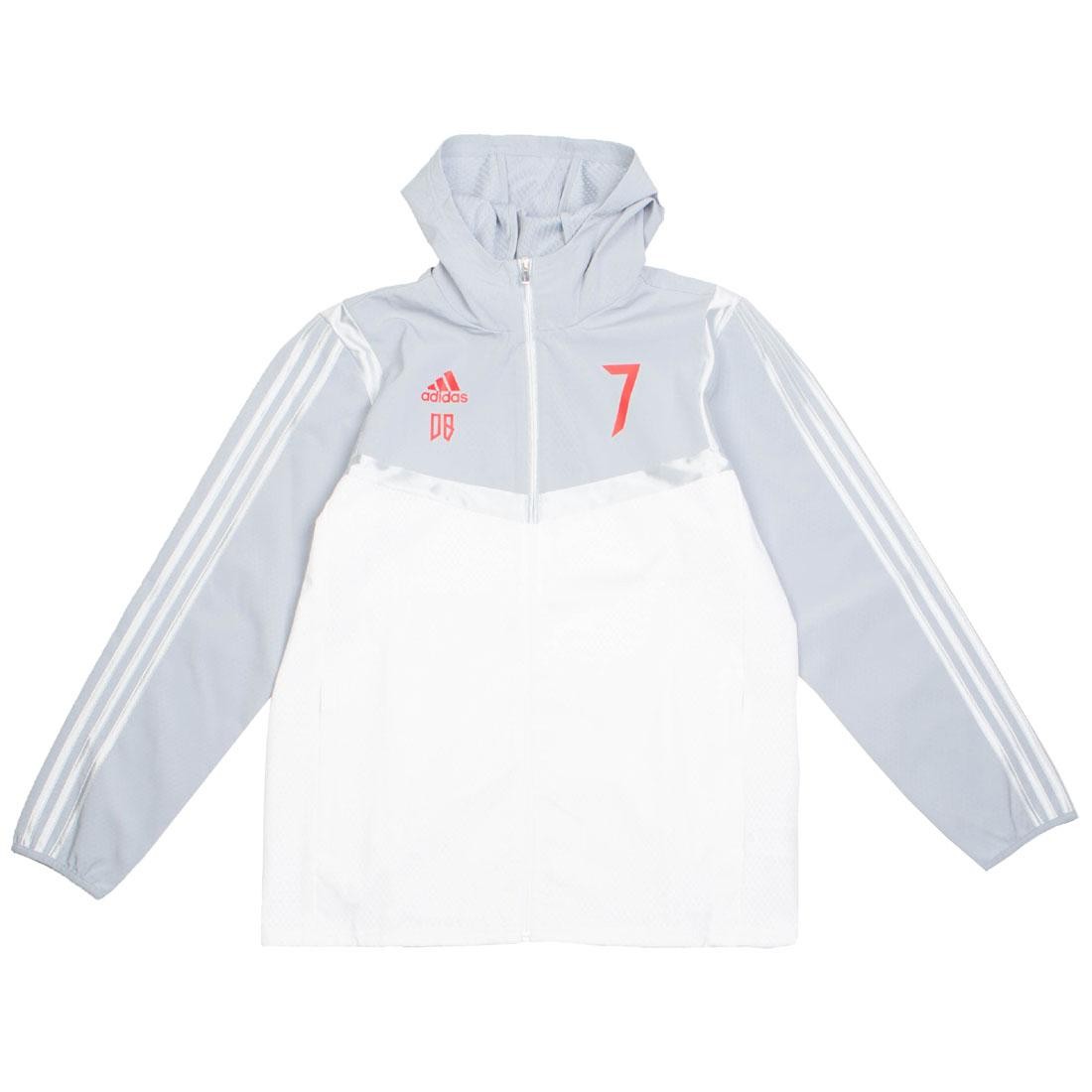 Adidas Men Predator David Beckham Hooded Jacket (white / light grey)