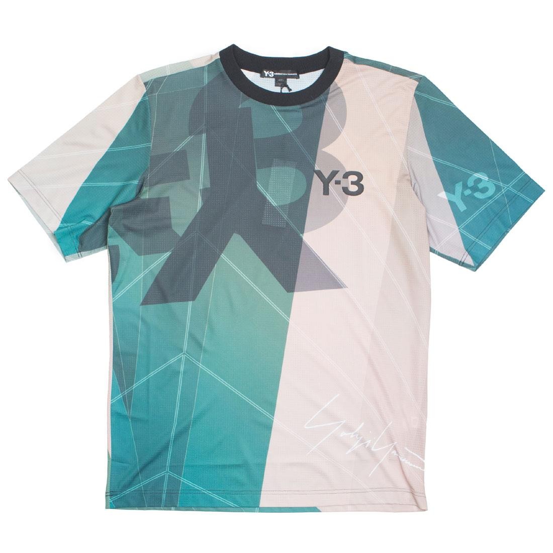 Adidas Y-3 Men AOP Football Shirt (green / sail salty champagne aop)