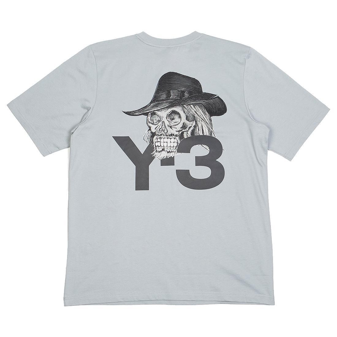 Adidas Y-3 Men Yohji Skull Short Sleeve Tee (gray / kumo grey)