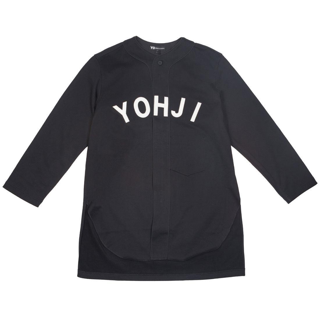 Adidas Y-3 Men FT Yohji Letters Baseball Shirt (black / off white)