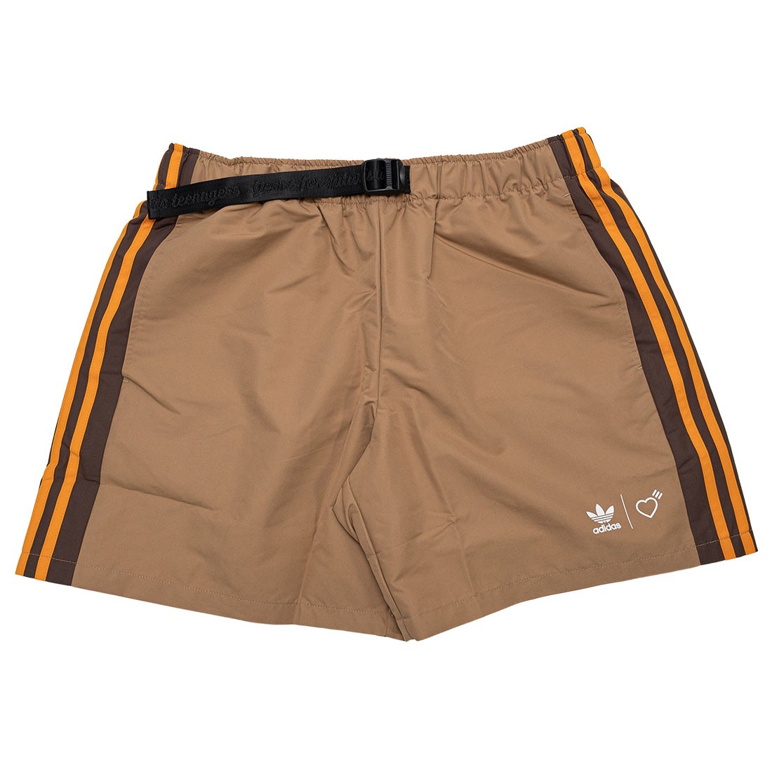 Adidas x Human Made Men Windshorts (brown / cardboard / tangerine)