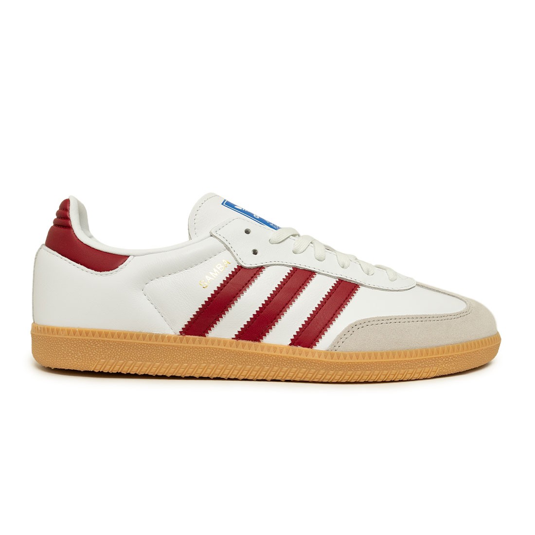 Adidas Men Samba OG (white / collegiate burgundy / gum 3)