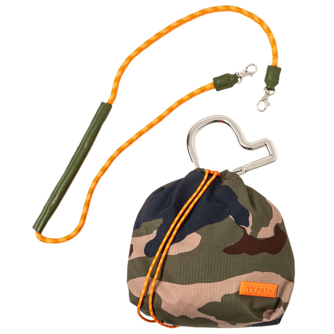 Adidas X Ivy Park Mini Drawstring Pouch (green / wild pine)