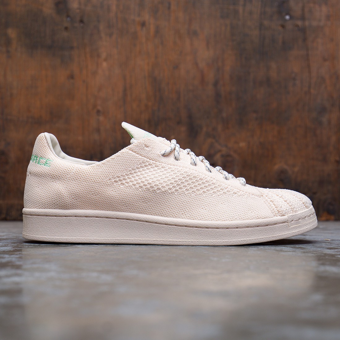 Adidas x Pharrell Williams Men Superstar Primeknit (beige / ecru tint / cream white / glow mint)