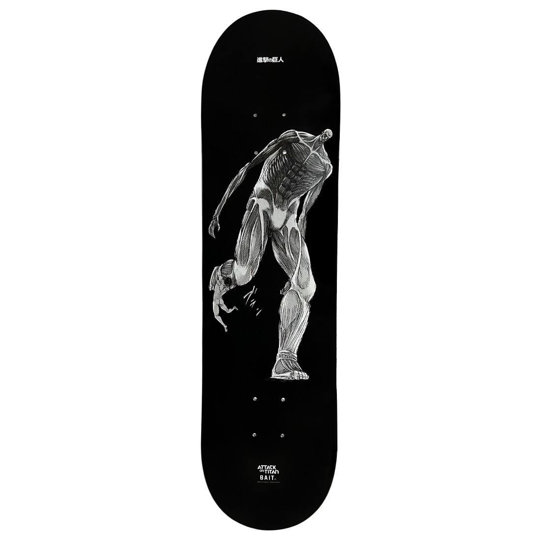 BAIT x Attack On Titan Colossal Titan Skatedeck (black)