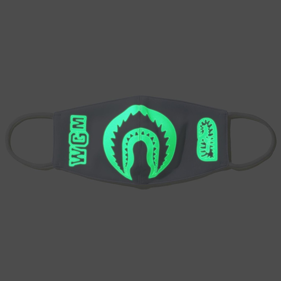 A Bathing Ape Glow In The Dark Shark Mask (white)