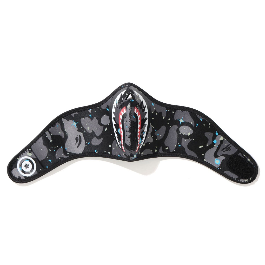 A Bathing Ape Space Camo Shark Mask (black)