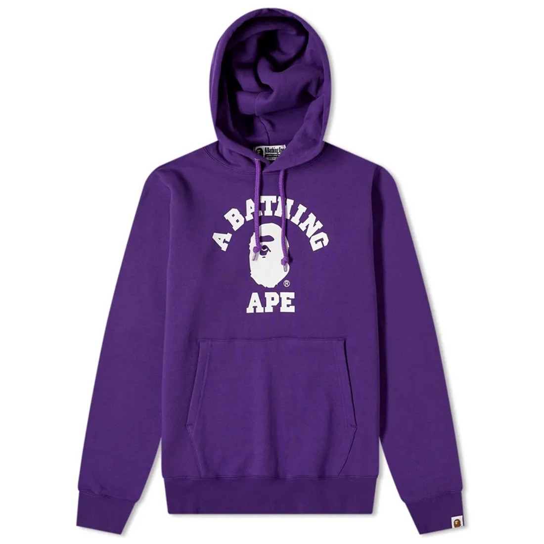A Bathing Ape Men College Pullover Hoodie (purple)