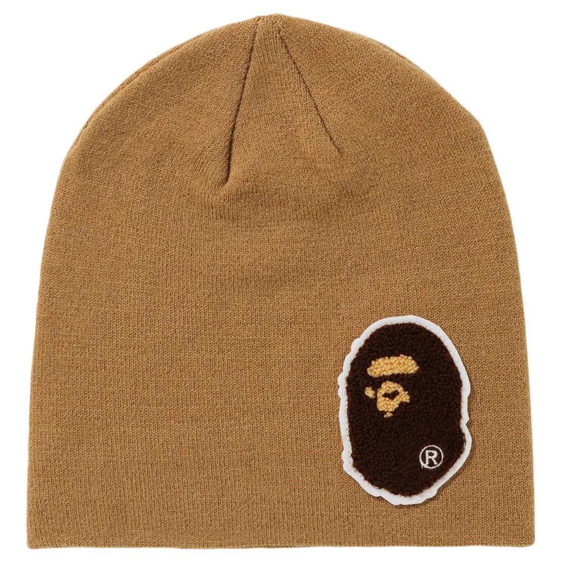 A Bathing Ape Big Ape Head Knit Cap (beige)