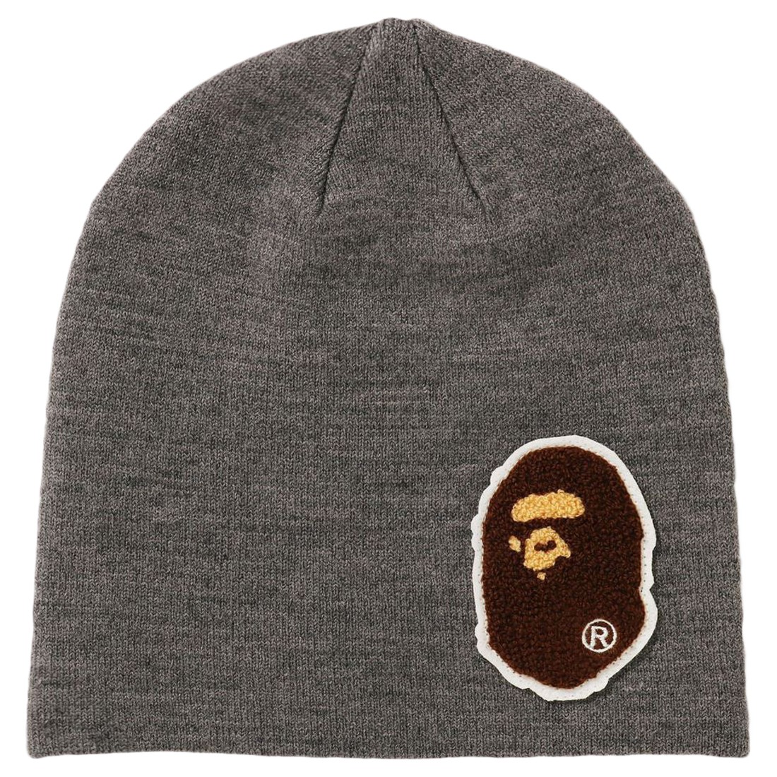 A Bathing Ape Big Ape Head Knit Cap (gray)