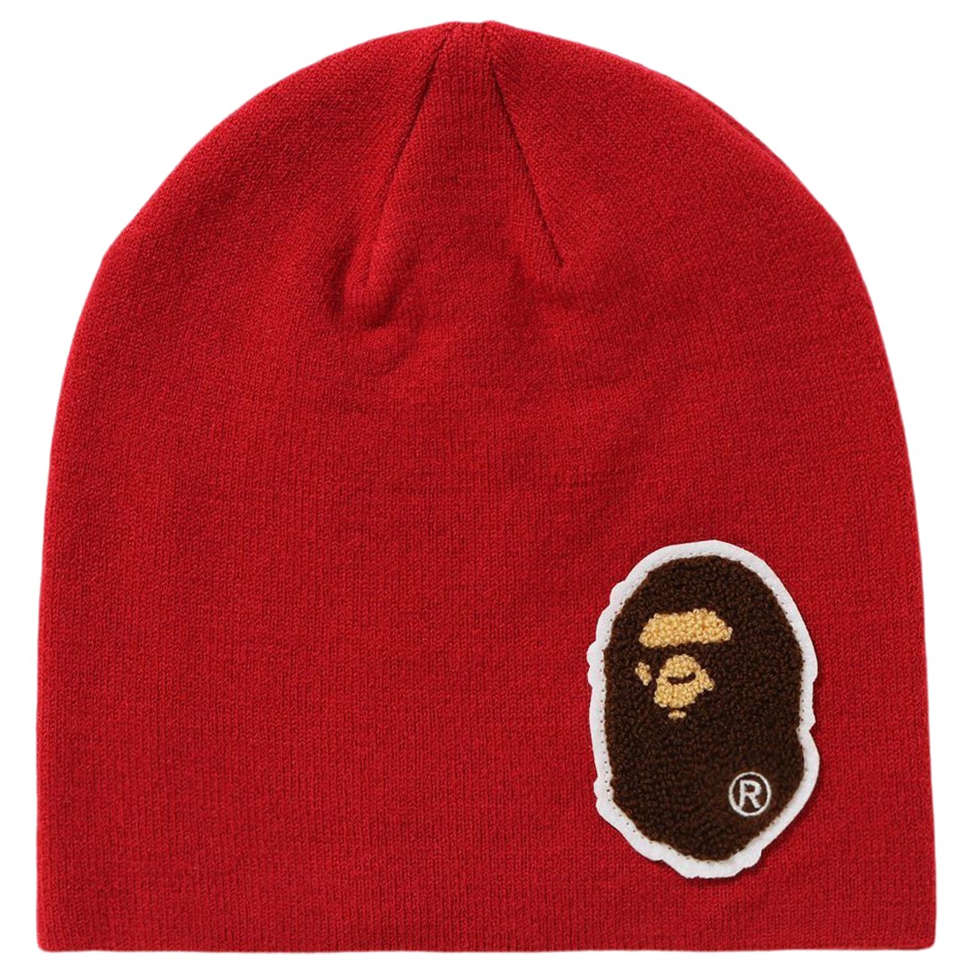 A Bathing Ape Big Ape Head Knit Cap (red)