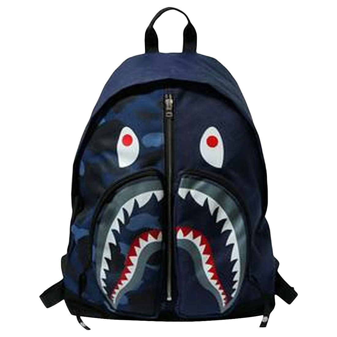 A Bathing Ape Color Camo Shark Day Pack (navy)