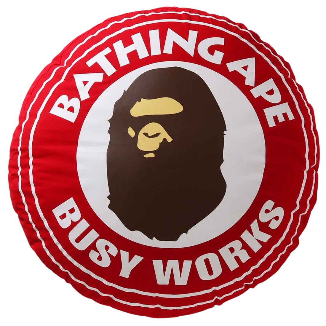 A Bathing Ape Big Bws Circle Cushion (red)