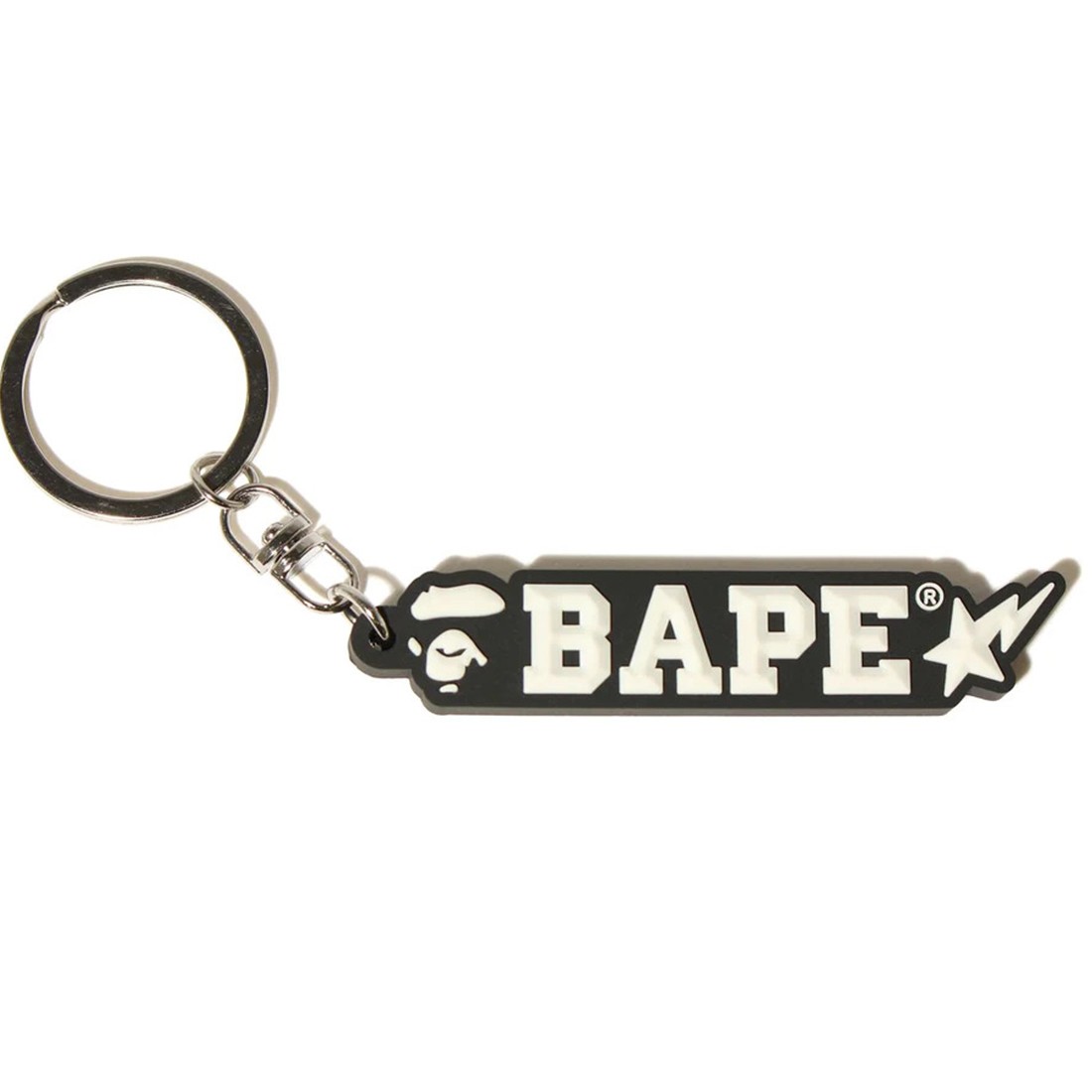 A Bathing Ape Bape Rubber Keychain (black)