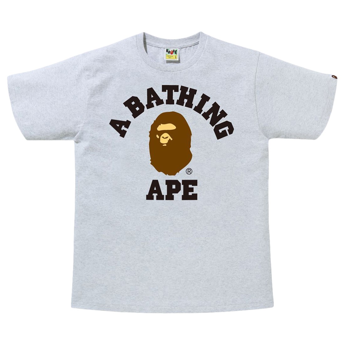 A Bathing Ape Men College Tee (gray)