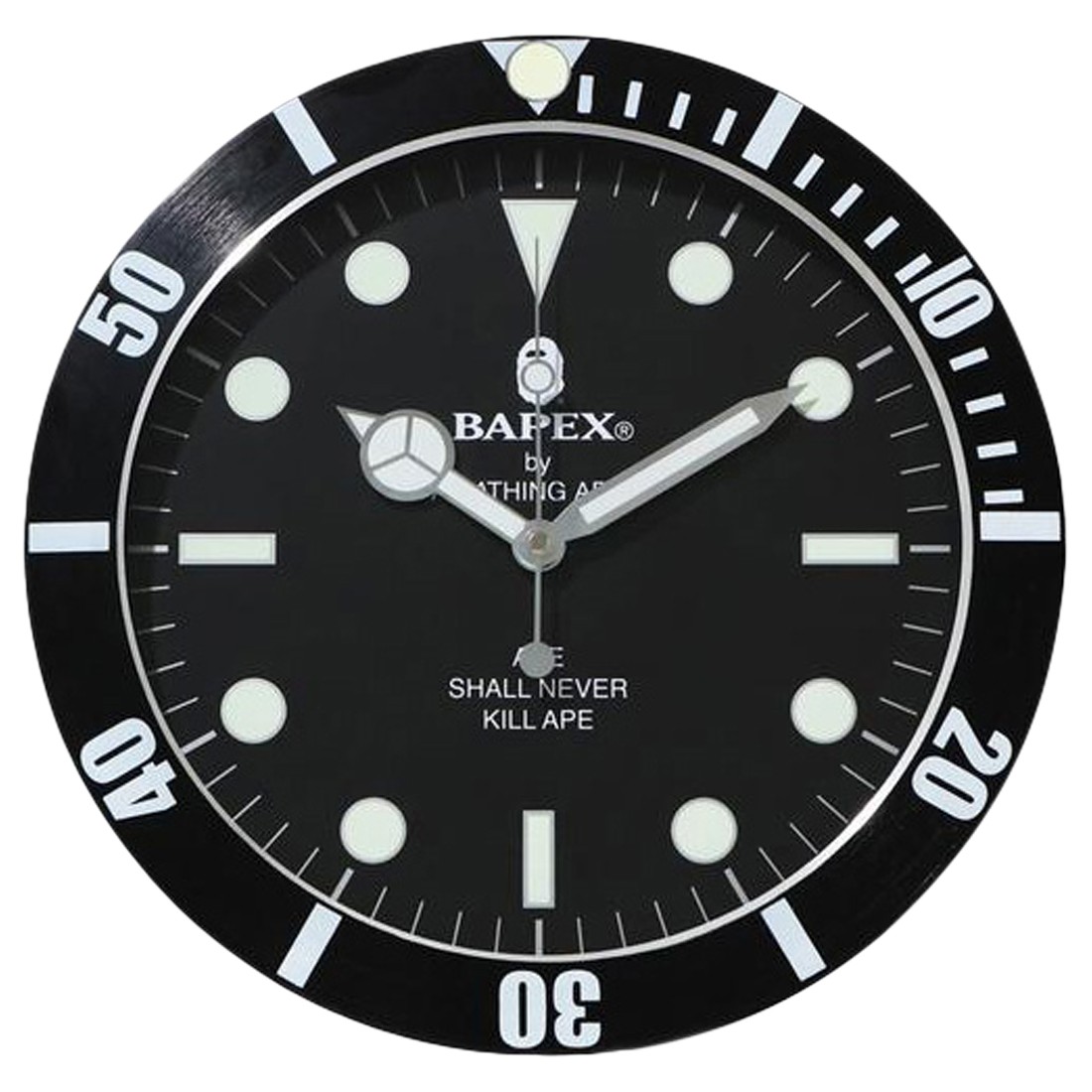 A Bathing Ape Bapex Wall Clock (black)
