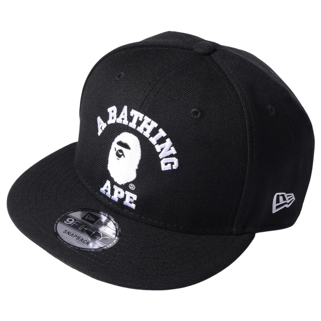 A Bathing Ape College New Era Snap Back Cap (black)
