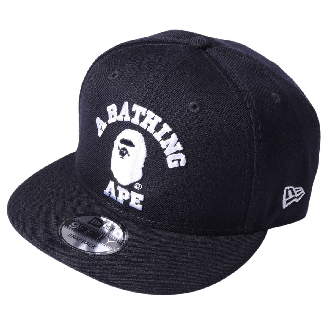 A Bathing Ape College New Era Snap Back Cap (navy)