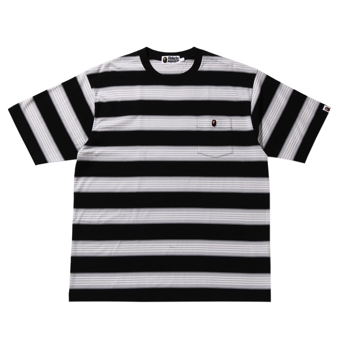 A Bathing Ape Men Hoop One Point Relaxed Fit Tee (black)