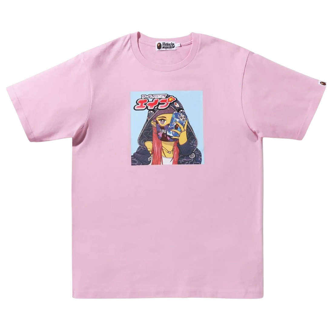 A Bathing Ape Men Bape Girl Tee (pink)