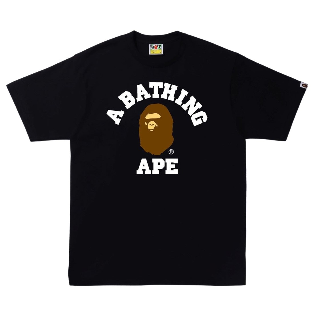 A Bathing Ape Men College Tee (black)