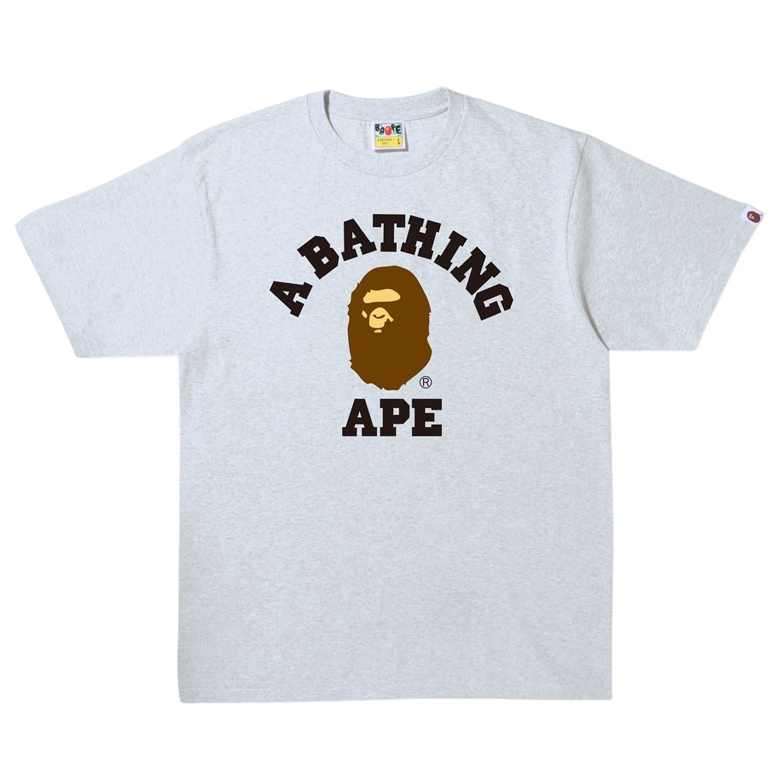A Bathing Ape Men College Tee (gray)