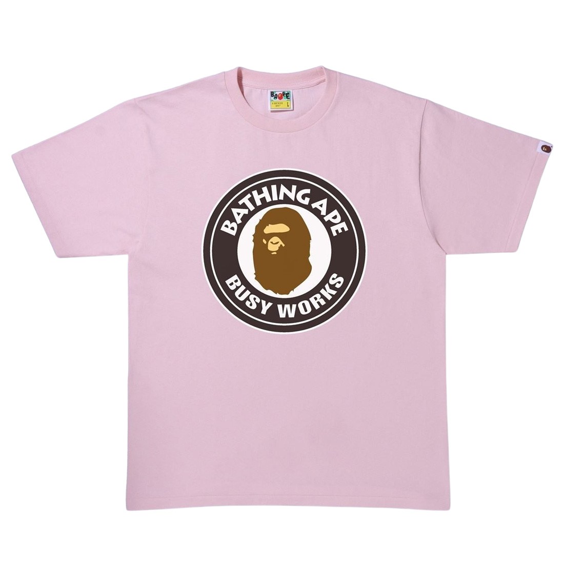 A Bathing Ape Men Busy Works Tee (pink)