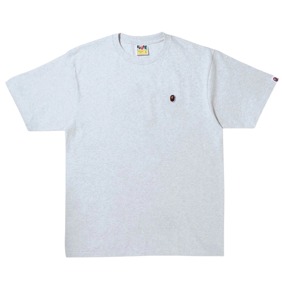 A Bathing Ape Men Ape Head One Point Tee (gray)
