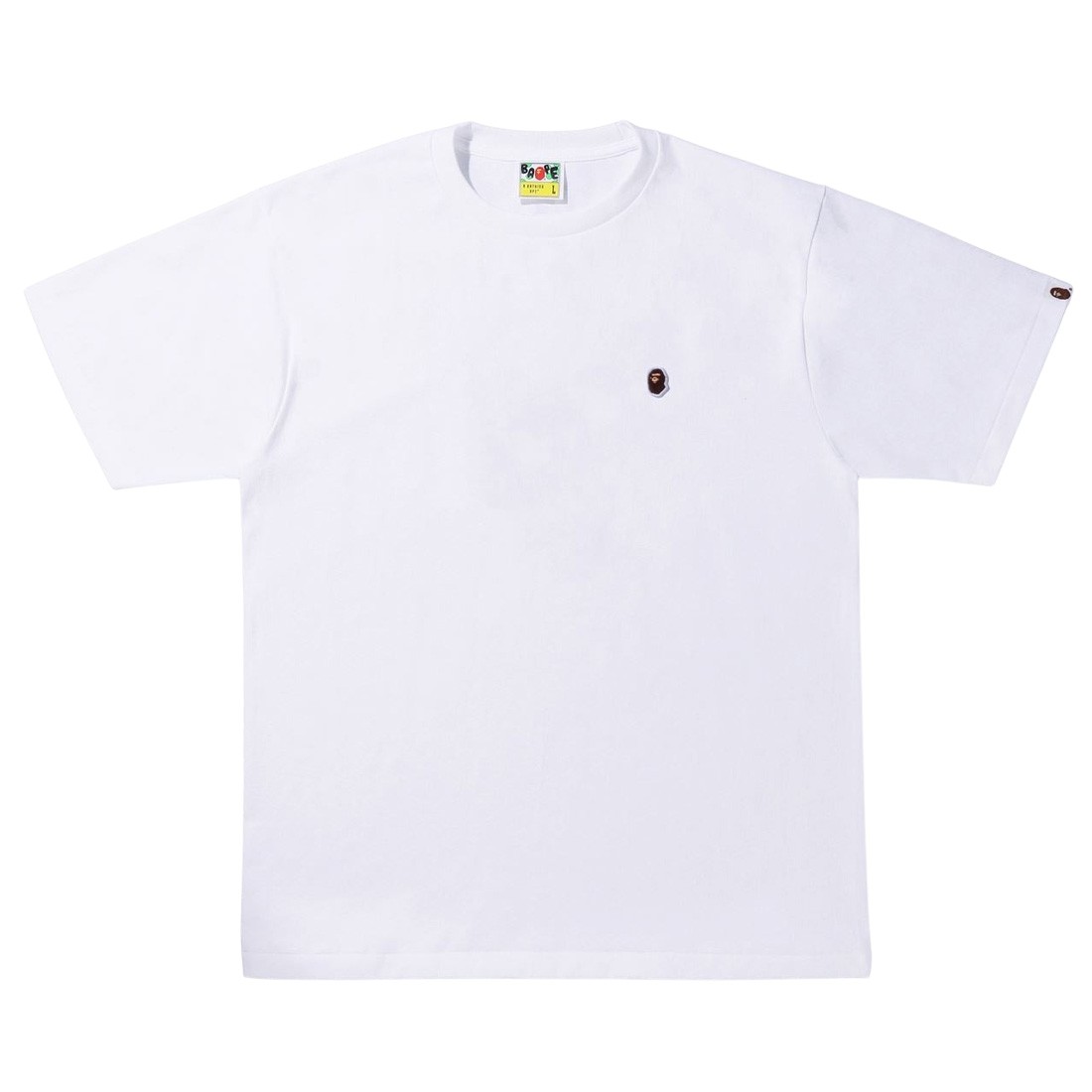 A Bathing Ape Men Ape Head One Point Tee (white)