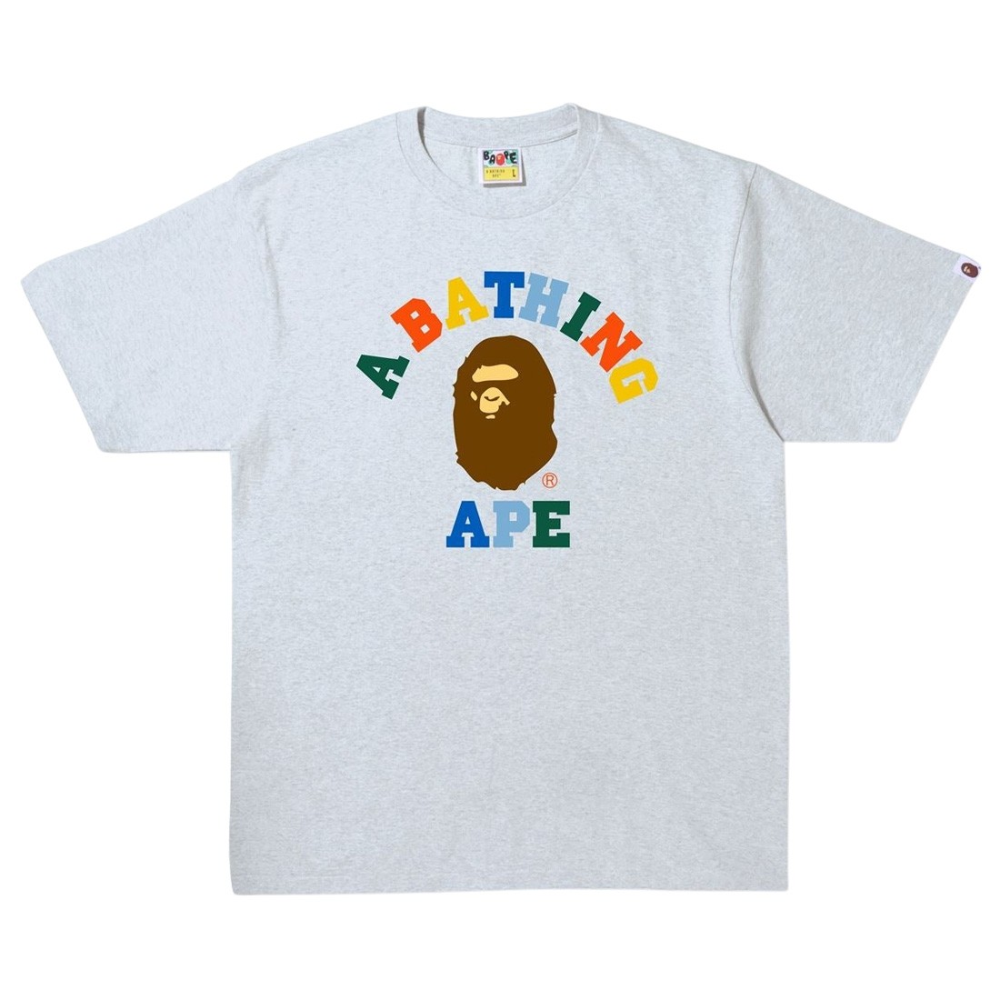 A Bathing Ape Men Colors College Tee (gray)