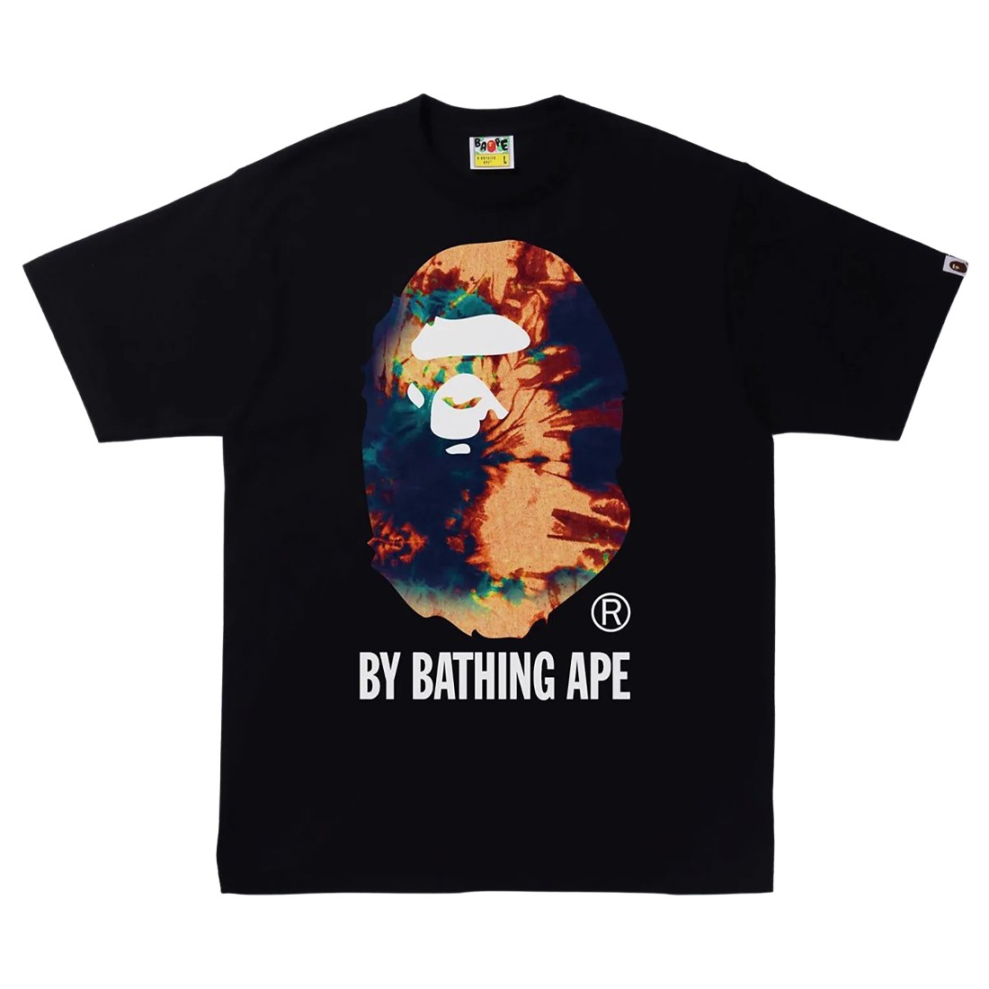 A Bathing Ape Men Tie Dye By Bathing Ape Tee (black / navy)