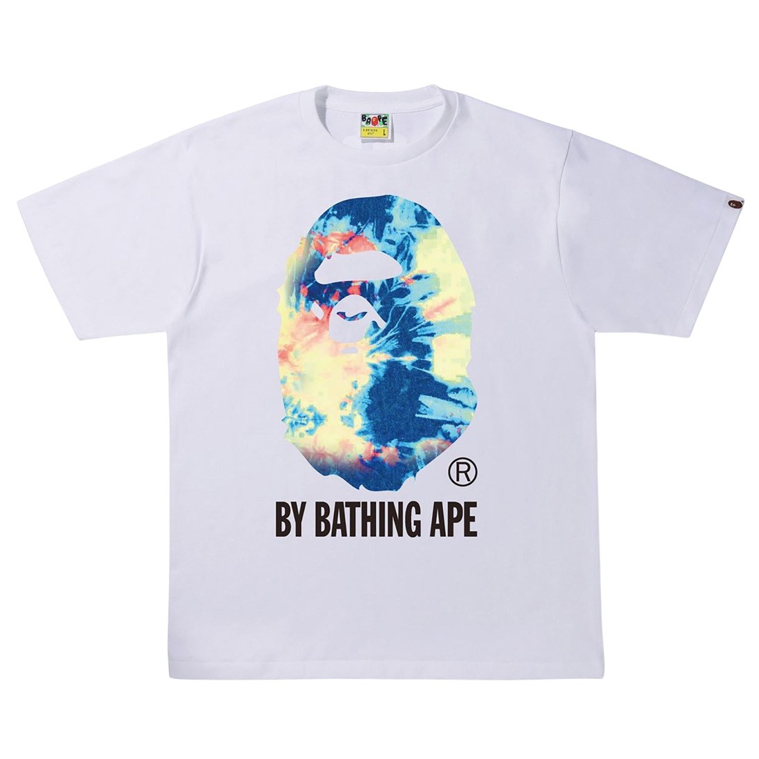A Bathing Ape Men Tie Dye By Bathing Ape Tee (white / multi)