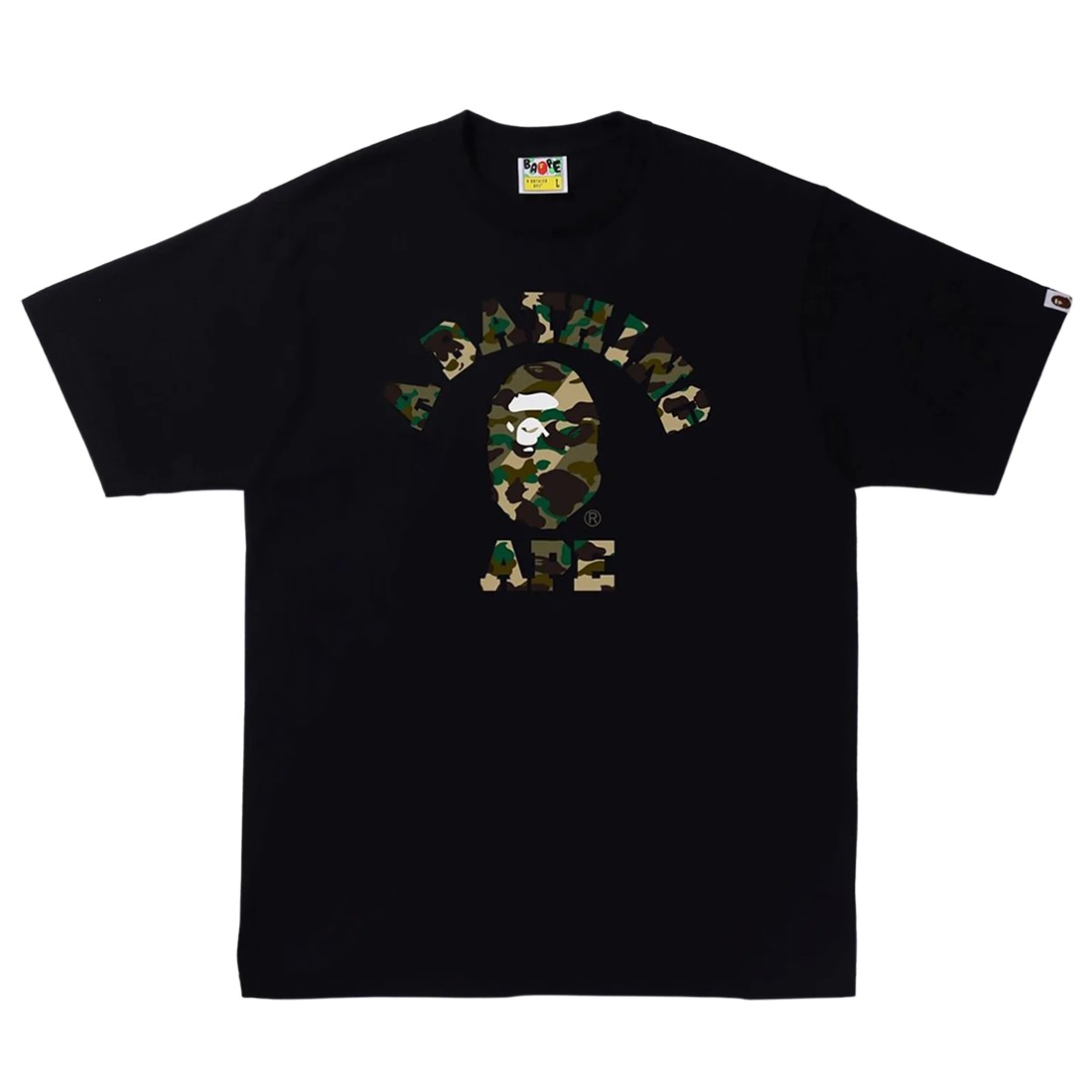 A Bathing Ape Men 1st Camo Crazy College Tee (black)