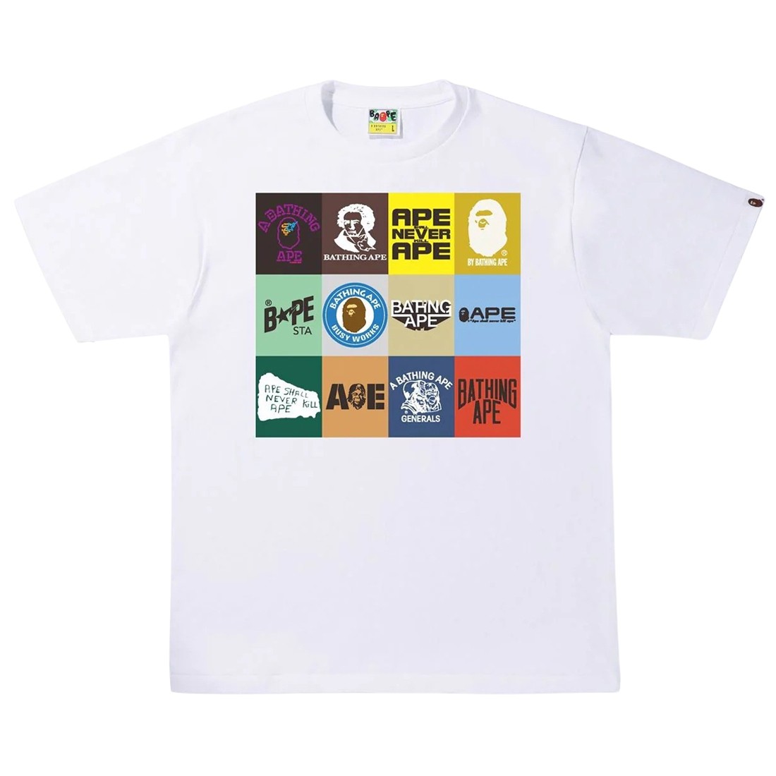 A Bathing Ape Men Bape Classic Logo #2 Tee (white)