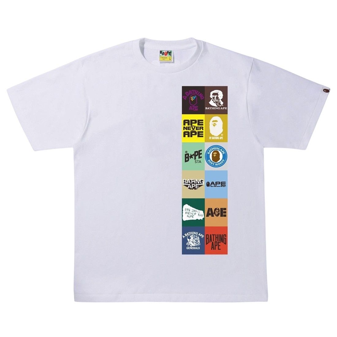 A Bathing Ape Men Bape Classic Logo #3 Tee (white)