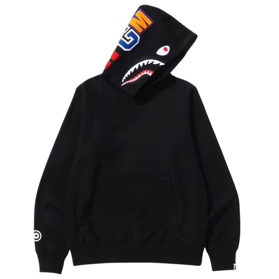 A Bathing Ape Men Shark Pullover Hoodie (black)