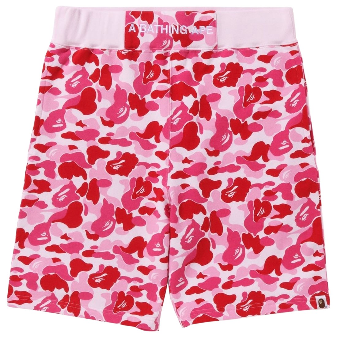 A Bathing Ape Men ABC Camo Sweat Shorts (pink)