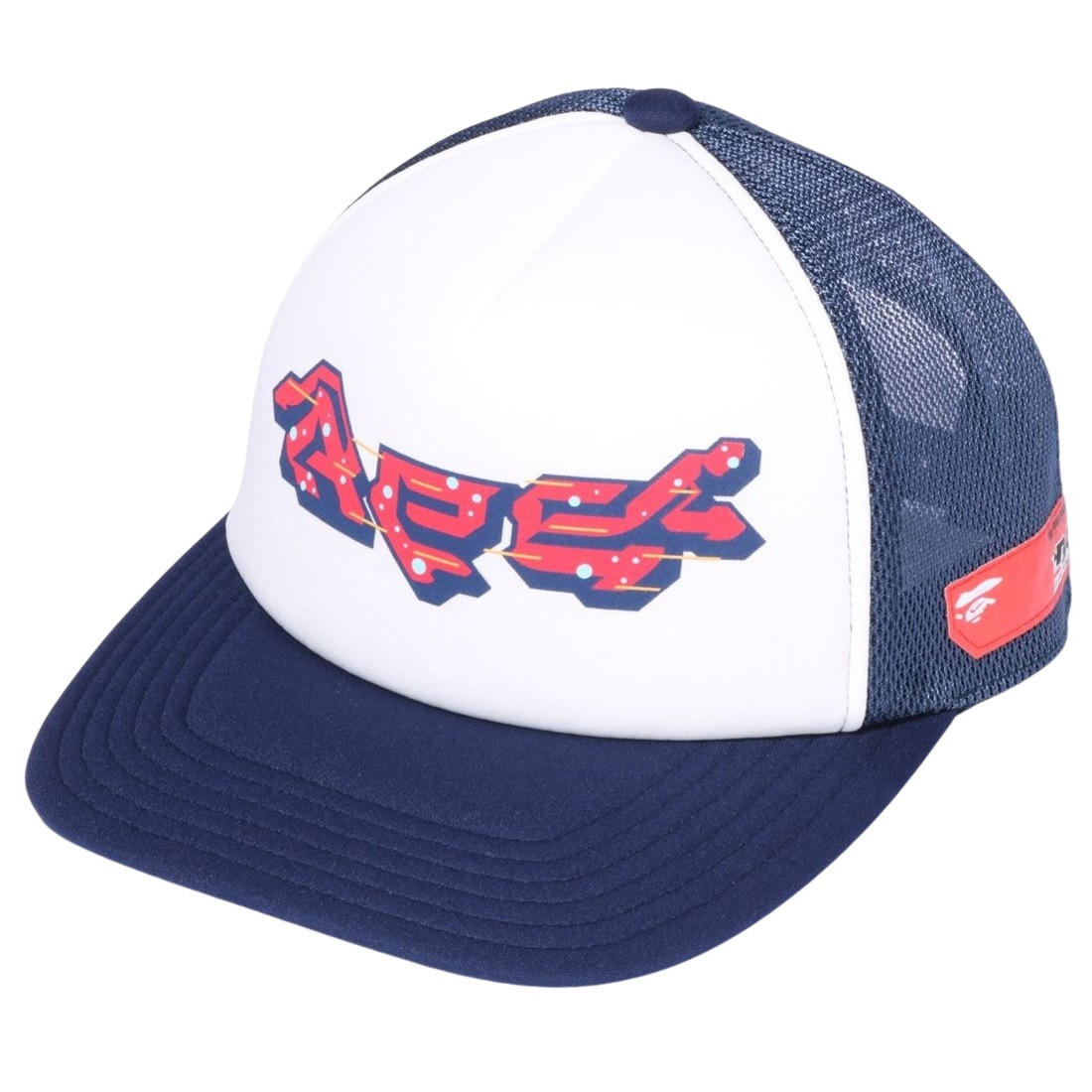 A Bathing Ape Logo Mesh Cap (navy)
