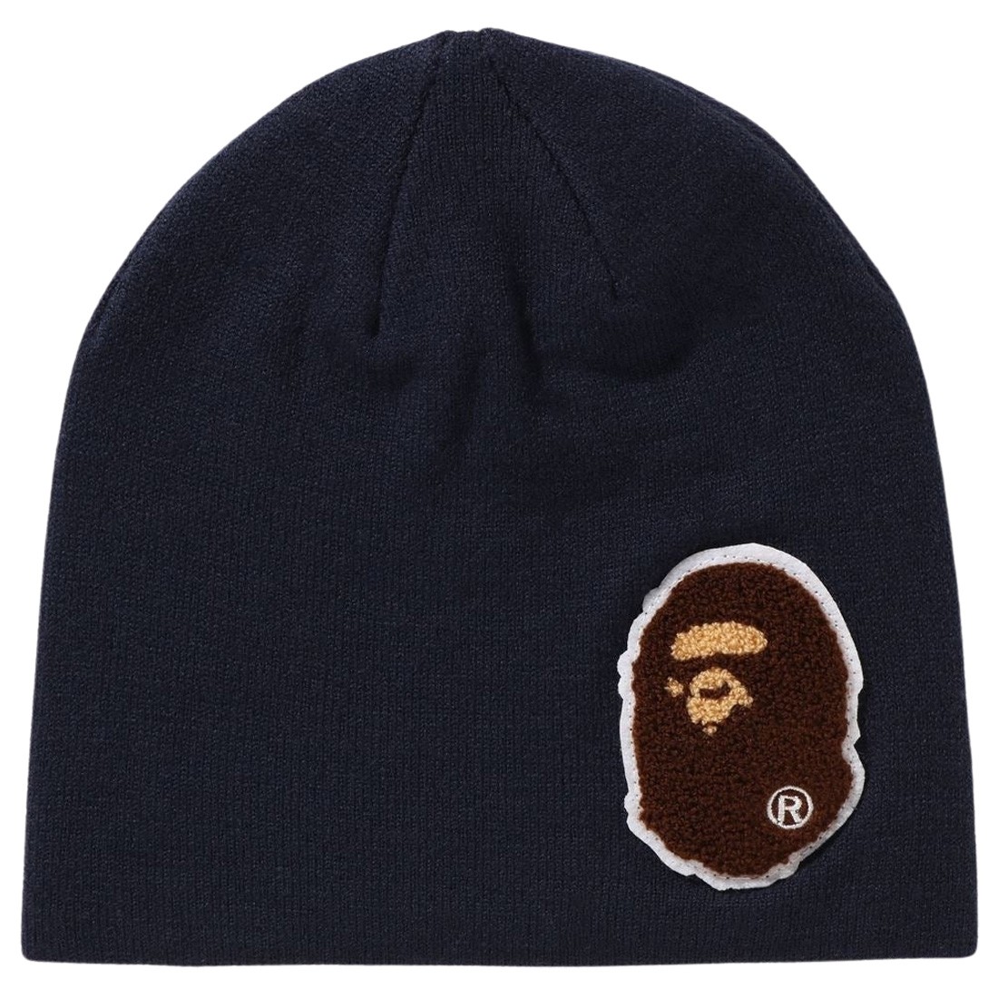 A Bathing Ape Big Ape Head Knit Cap (navy)
