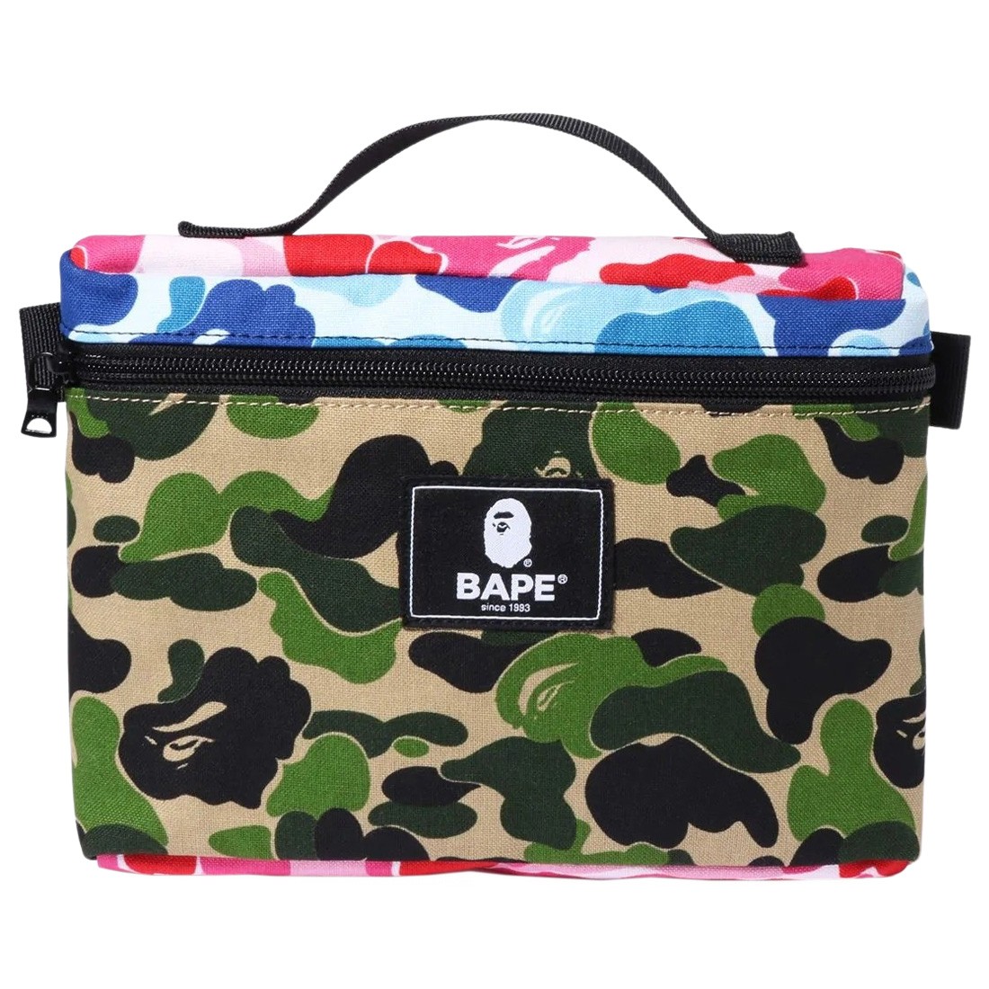 A Bathing Ape ABC Mix Camo Music Pouch (multi)