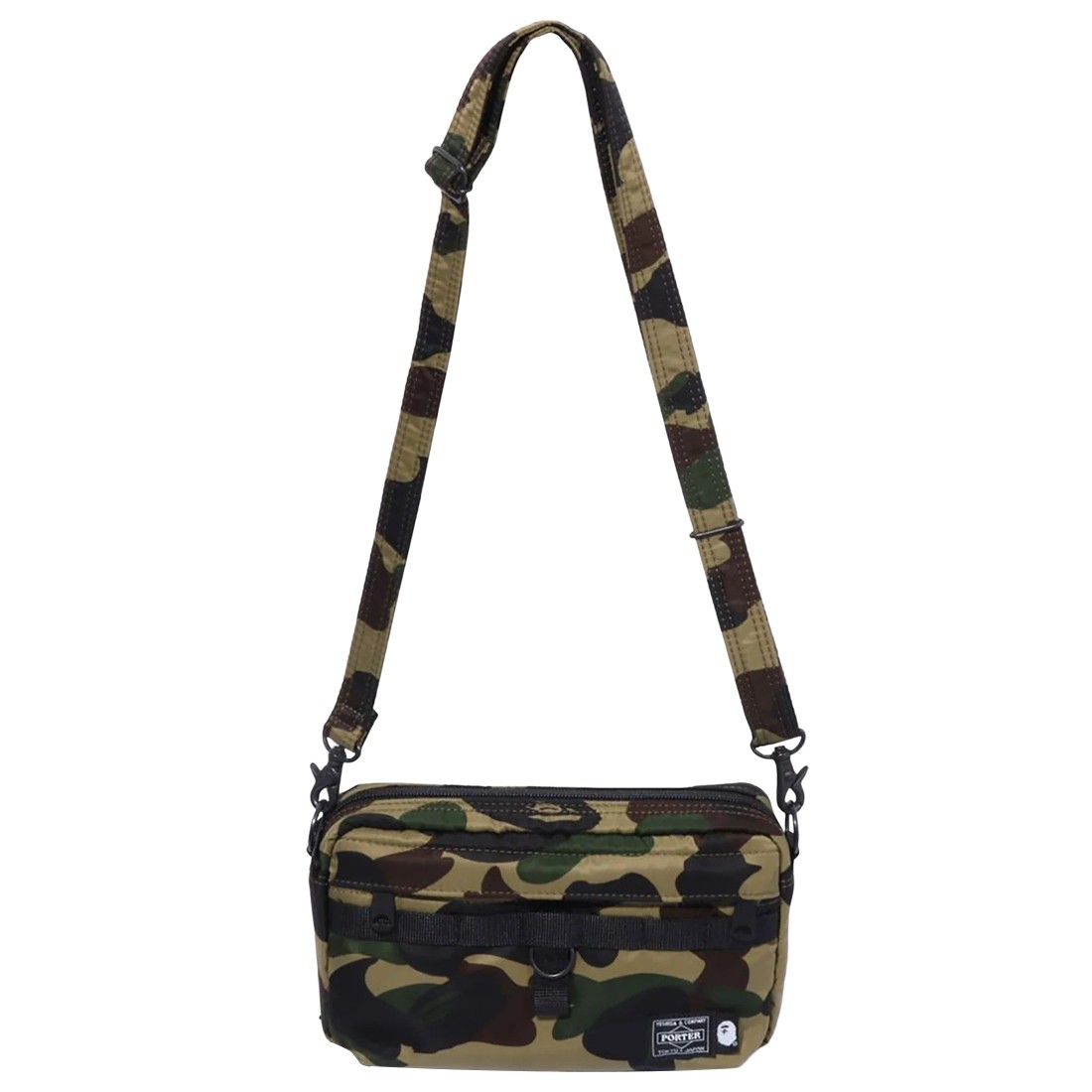 A Bathing Ape Porter 1st Camo Shoulder Bag (green)