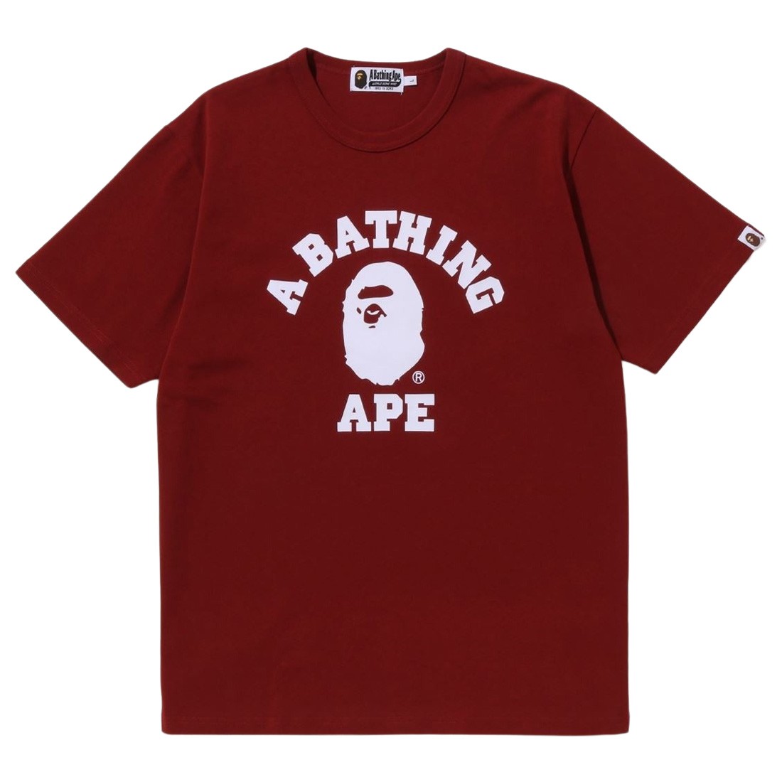 A Bathing Ape Men College Heavy Weight Tee (red)