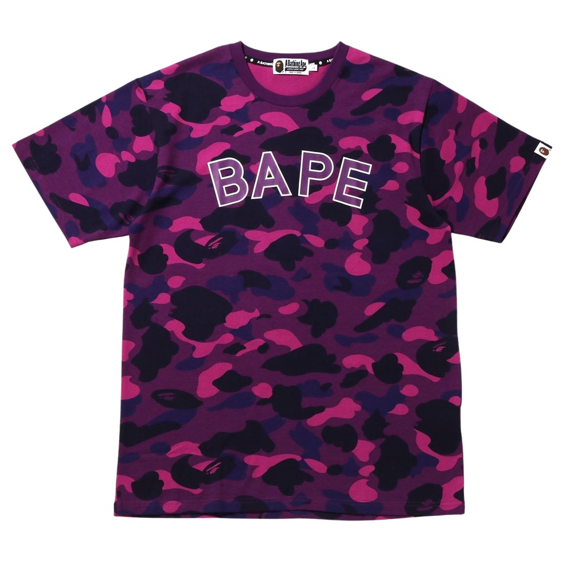 A Bathing Ape Men Color Camo Bape Tee (purple)