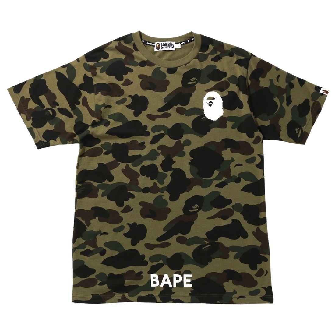 A Bathing Ape Men 1st Camo Bathing Ape Tee (green)