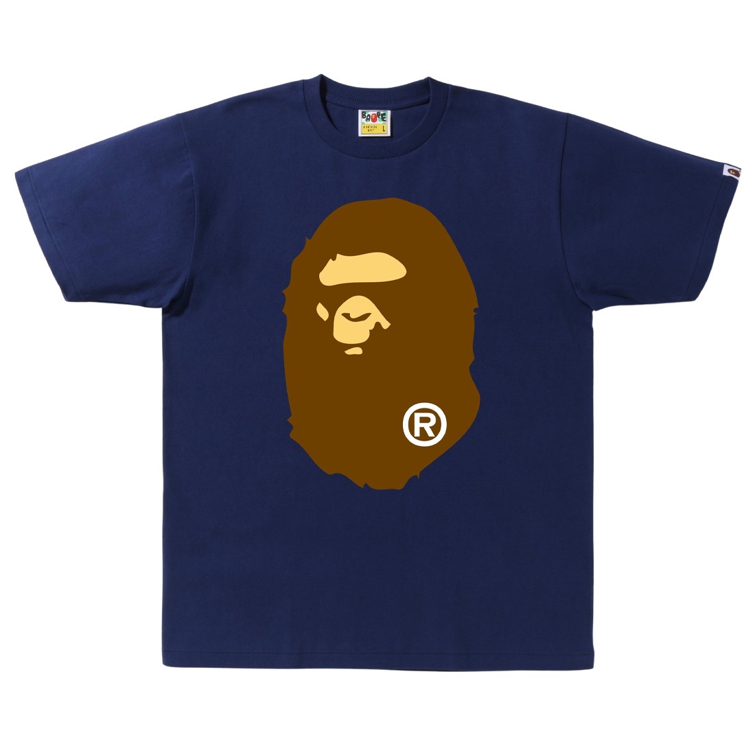 A Bathing Ape Men Big Ape Head Tee (navy)
