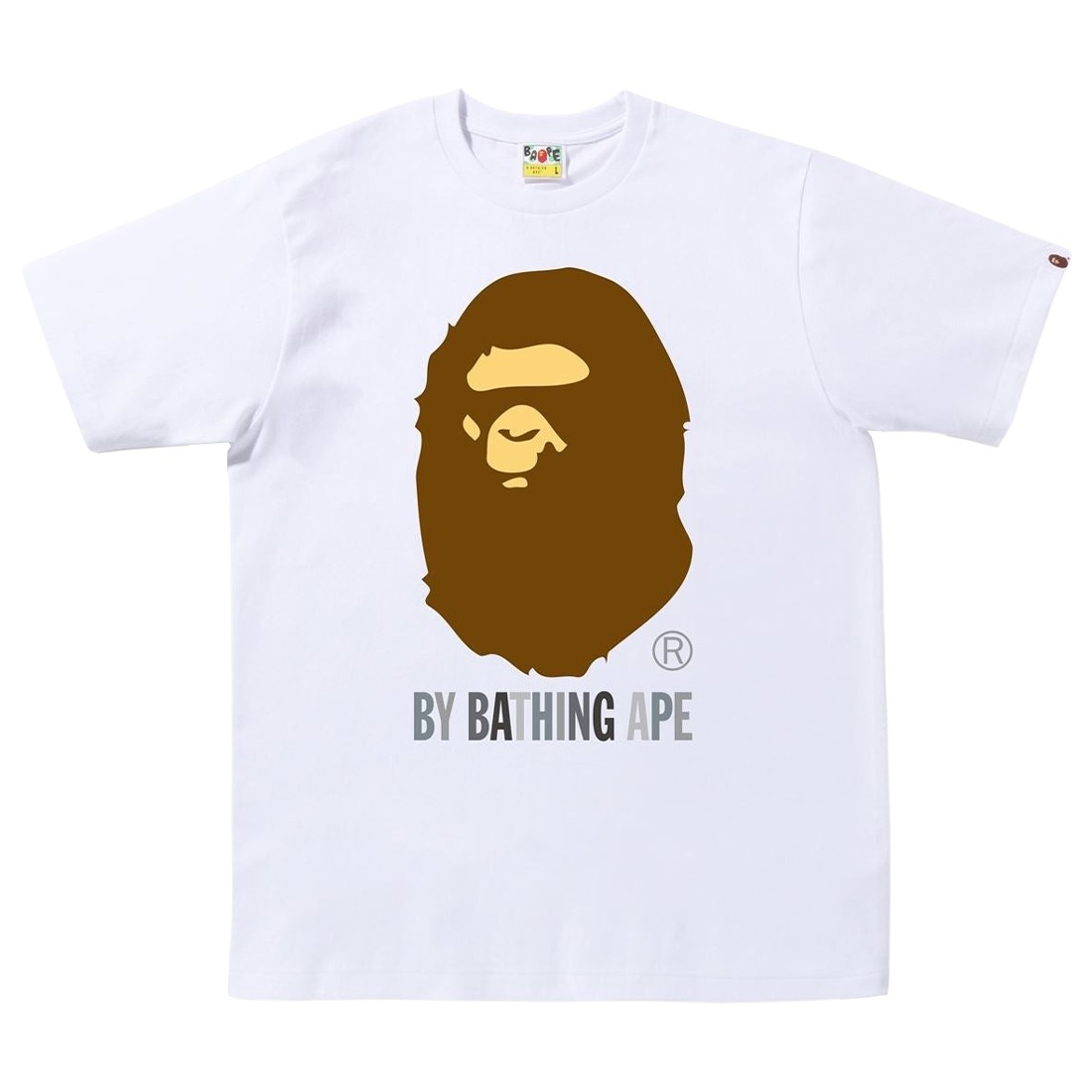 A Bathing Ape Men Colors By Bathing Ape Tee (white / black)